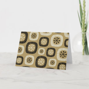 Cartão Padrão de Estrela em Estilo Moderno de Meados do S