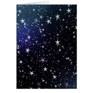 Cartão Padrão de Estrelas Arte Céu Paz Amor Destino