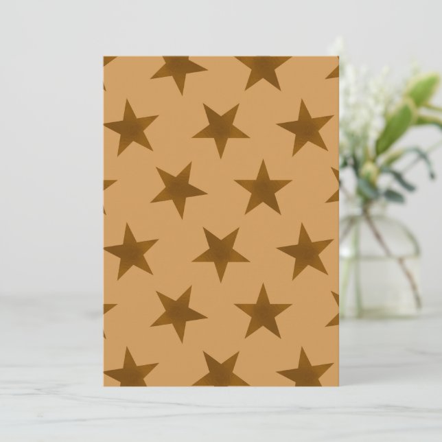 Cartão Padrão de estrelas de ouro 14 (Em pé/Frente)
