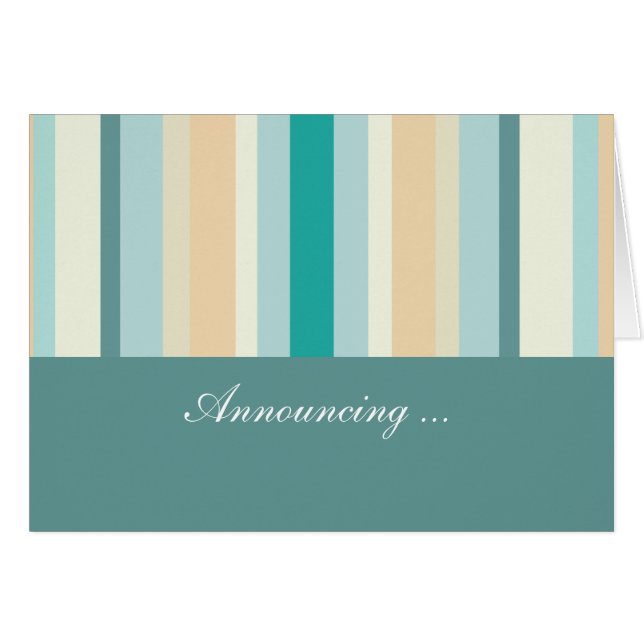 Cartão Padrão de faixas de praia (Frente Horizontal)