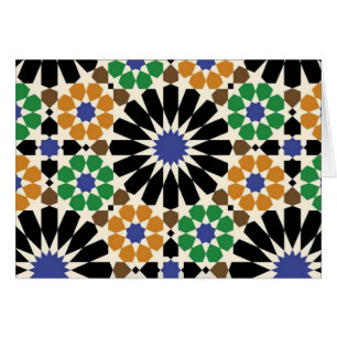 Cartão padrão de formas geometricas