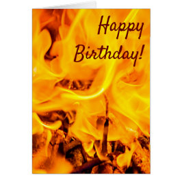 Cartão Padrão De Incêndio E Chamas