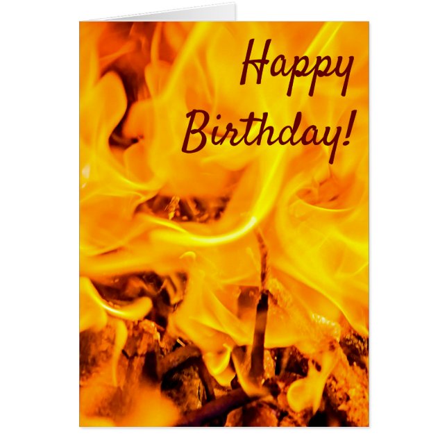 Cartão Padrão De Incêndio E Chamas (Frente)