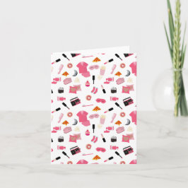 Cartão Padrão de Meninas Rosa do Partido Sumber