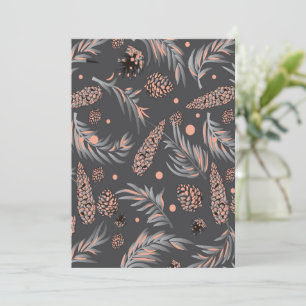 Cartão Padrão de Natal, Neve de Pinheiro