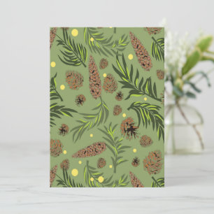 Cartão Padrão de Natal, Pinheiro Neve 11