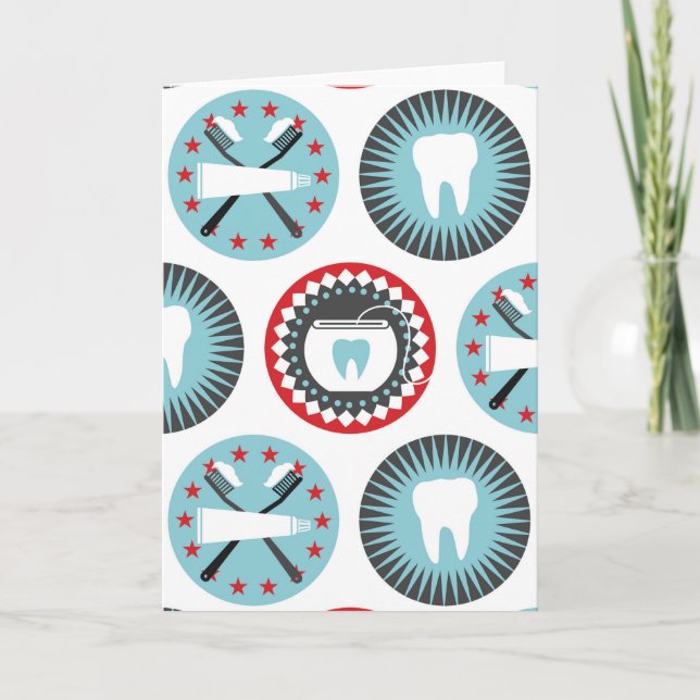 Cartão Padrão de Odontologia Ousado - Dentista Higienista (Frente)