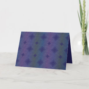 Cartão Padrão de pontos holográficos iridescentes