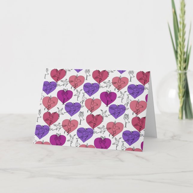 Cartão Padrão de poses de ioga | Ioga sem costura 4 (Frente)