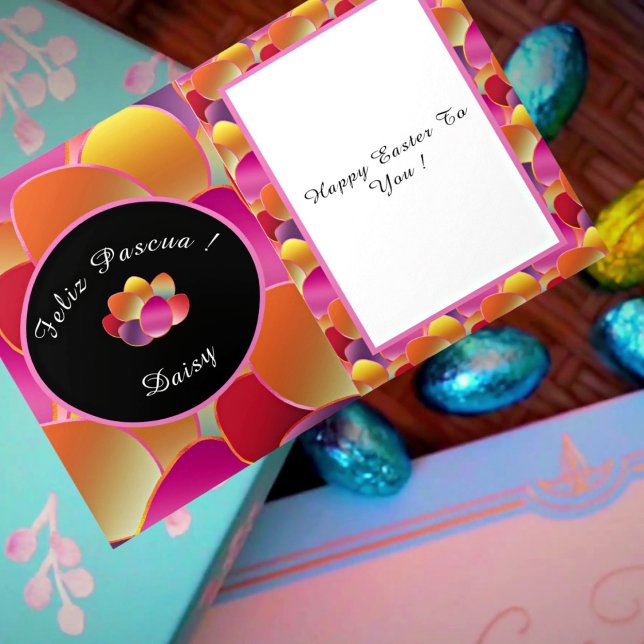 Cartão Padrão de Primavera de Gradiente de Folha do felz  (Criador carregado)