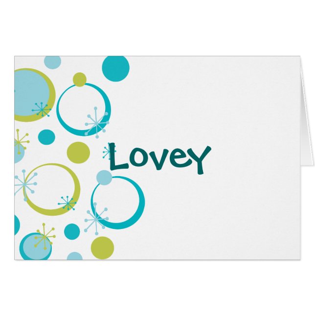 Cartão Padrão de Retro Divertido (Frente Horizontal)