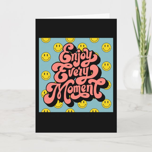 Cartão Padrão de Rosto Sorridente - Sorrisos Amarelos Cut (Frente)