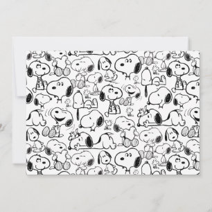 Cartão Padrão de sorriso risada gargalhada do Snoopy