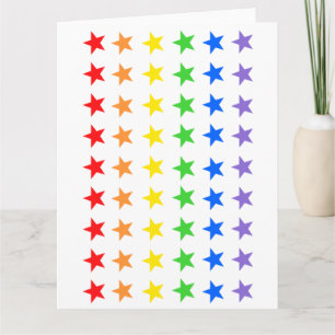 Cartão Padrão de Starry Colorido Moderno