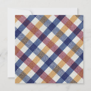 Cartão Padrão de Tartan multicolorido