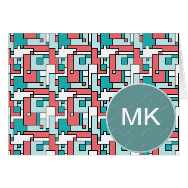 Cartão Padrão de Tijolo Retroativo (Frente Horizontal)