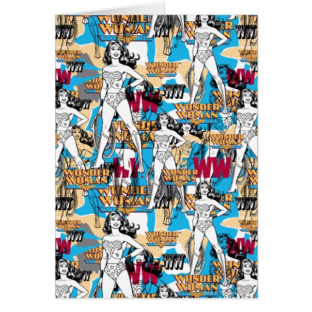 Cartão Padrão de Toss da Mulher Maravilha (Frente)