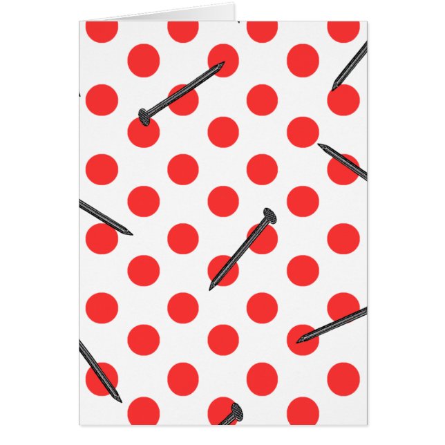 Cartão padrão de unhas com pontos (Frente)