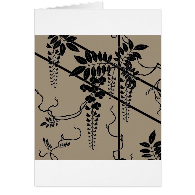 Cartão Padrão de Wisteria Tradicional Japonês (Frente)