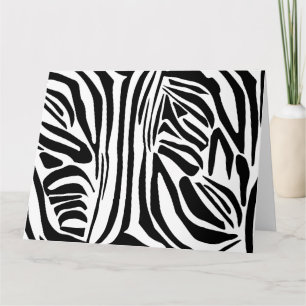 Cartão Padrão de zebra