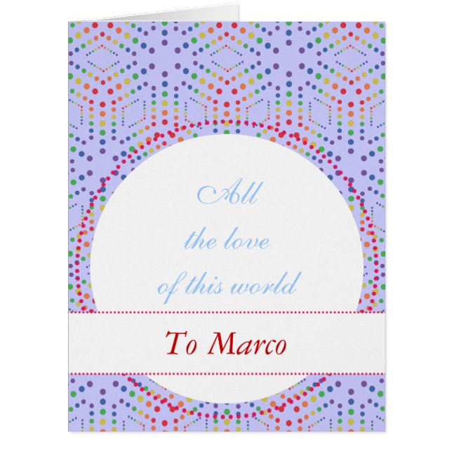 Cartão Padrão do arco-íris (Frente)