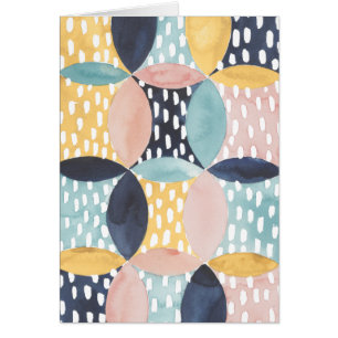 Cartão Padrão do círculo abstrato