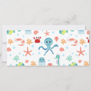 Cartão Padrão do mundo do mar