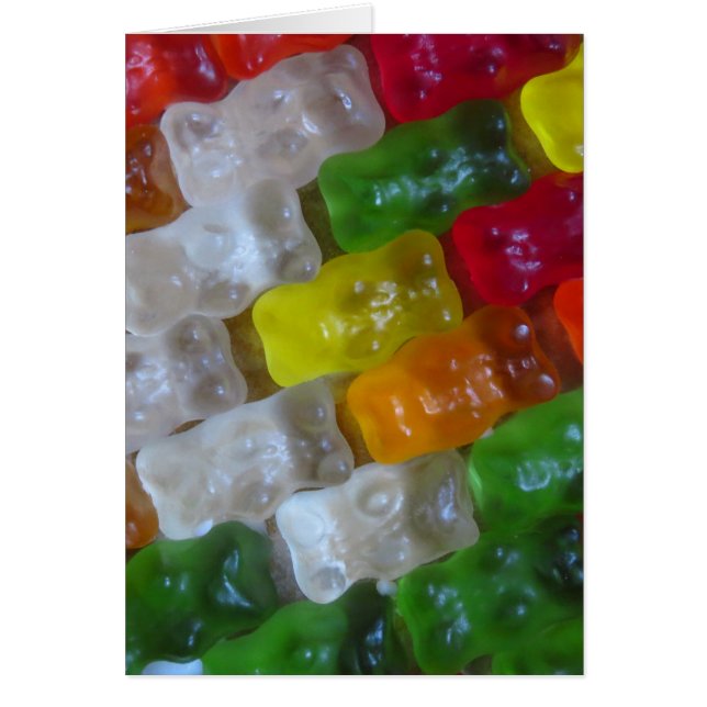 Cartão Padrão do Urso Gummy (Frente)