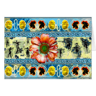 Cartão Padrão e dançarinos da antiga dança