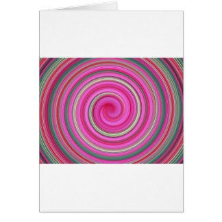 Cartão Padrão espiral rosa