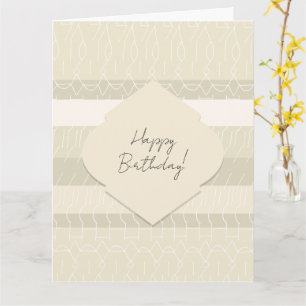 Cartão Padrão Geométrico do Porco Esmagado