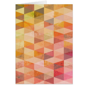 Cartão Padrão Geométrico do Triângulo Suave