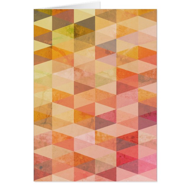 Cartão Padrão Geométrico do Triângulo Suave (Frente)