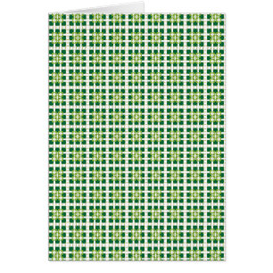 Cartão Padrão geométrico dos quadrados florestais