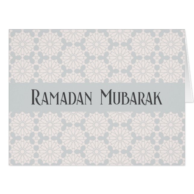 Cartão Padrão Geométrico Islâmico (Frente horizontal)