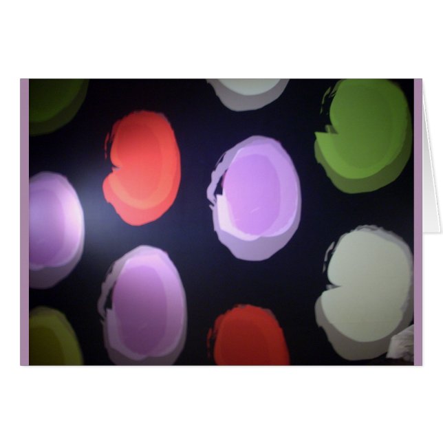 Cartão Padrão moderno: Padrão de Bolinhas colorido (Frente Horizontal)