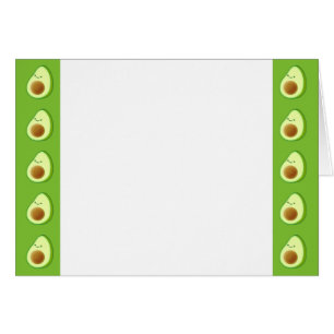 Cartão Padrão personalizado do abacate