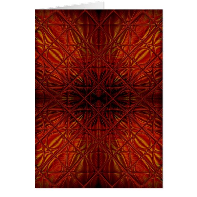 Cartão Padrão Preto Vermelho Escuro (Frente)