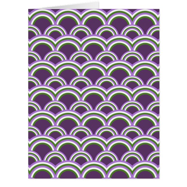 Cartão Padrão sem costura com arco-íris (Frente)