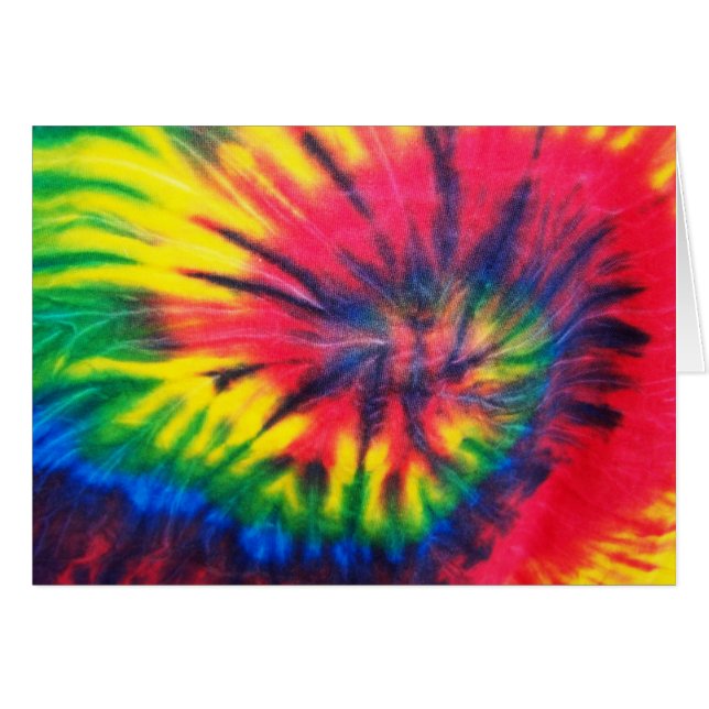 Cartão Padrão Tie Dyed (Frente Horizontal)