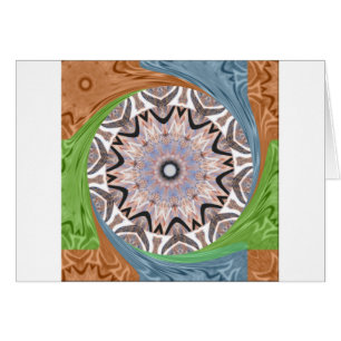 Cartão Padrão tradicional africano de feijão