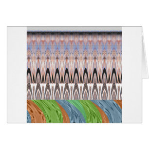 Cartão Padrão tradicional da África Ásia