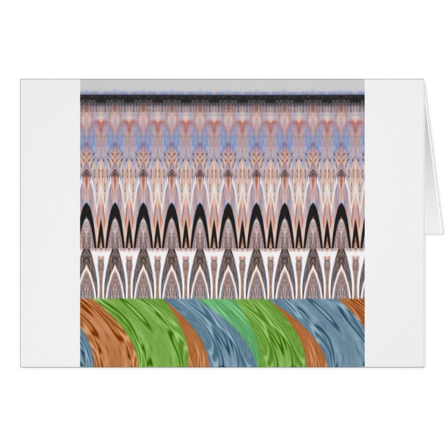 Cartão Padrão tradicional da África Ásia (Frente Horizontal)