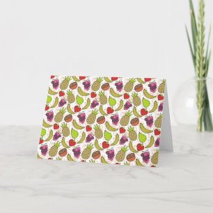 Cartão padrão uniforme de fruta Padrão da superfície