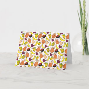 Cartão padrão uniforme de fruta   Padrão da superfície
