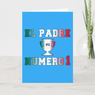 Cartão Padre Número do EL 1 pai #1 no dia dos pais
