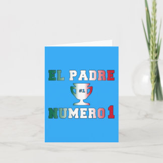 Cartão Padre Número do EL 1 pai #1 no dia dos pais