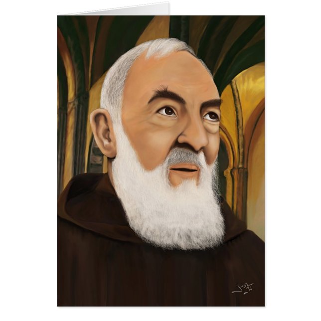 Cartão Padre Pio (Frente)