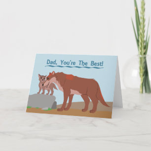 Cartão Padre Wolf e Pup