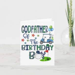 Cartão Padrinho Do Garoto De Aniversário Entrou Em Um Gol